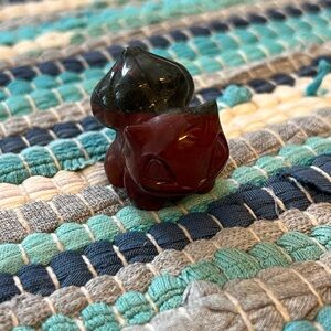 Hand-carved Bloodstone Bulbasaur